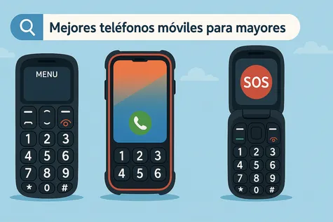 Móviles recomendados para personas mayores: botones grandes, SOS y pantalla sencilla