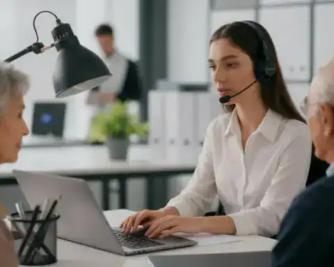 Atención telefónica especializada para personas mayores por operadora móvil