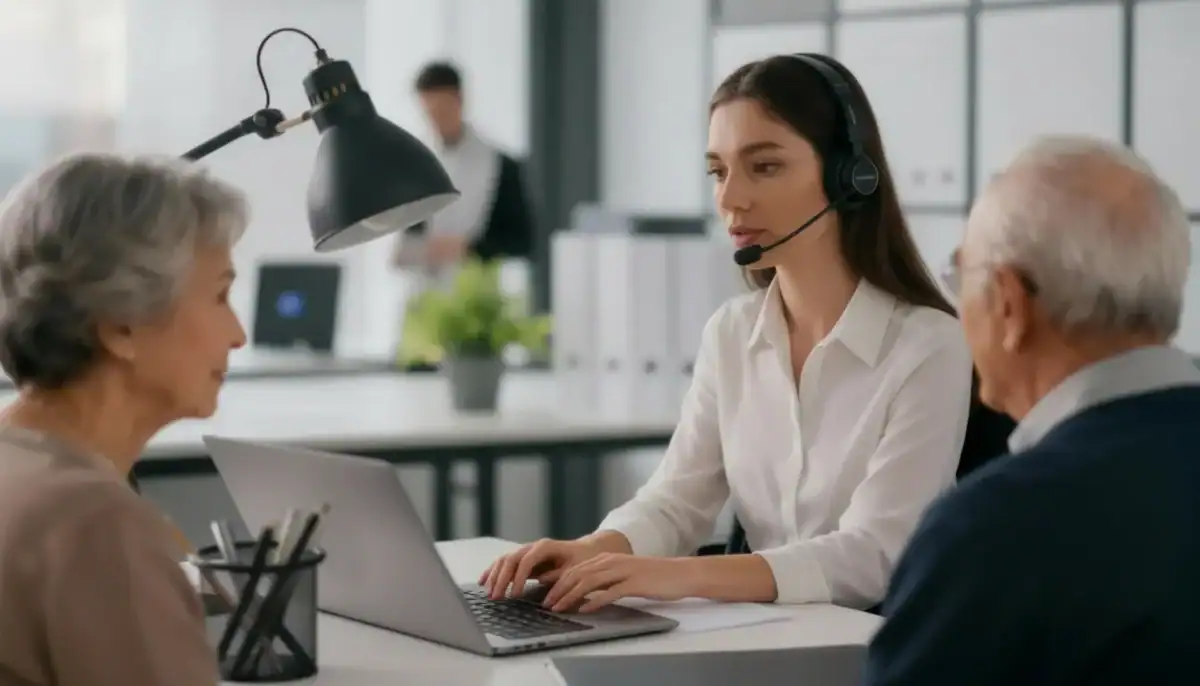 Atención telefónica especializada para personas mayores por operadora móvil